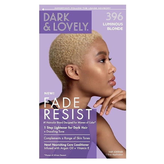 SoftSheen-Carson Dark and Lovely Fade Resistant Rich Conditioning Hair Color, 396 Luminous Blonde 1.0 ea Pack of 3