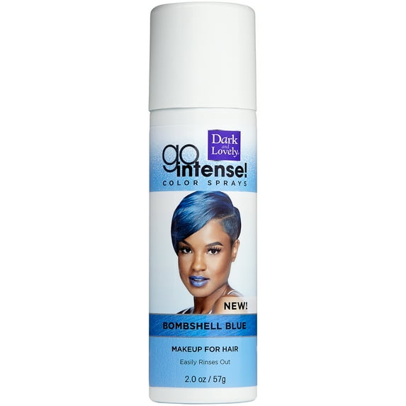 SoftSheen-Carson Dark and Lovely Go Intense Temporary Hair Color Sprays, Blue Bombshell, 2 oz