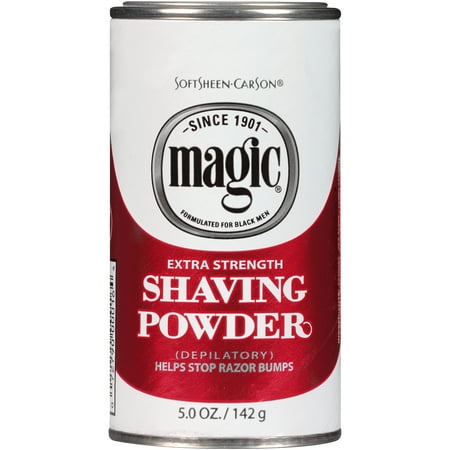 SoftSheen-Carson Magic Extra Strength Shaving Powder, Razorless Shaving for Textured Beards, 5 oz