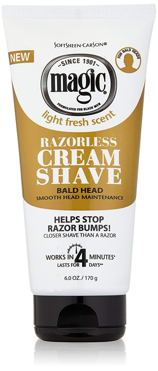 SoftSheen-Carson Magic Razorless Cream Shave - Bald Smooth Head Maintenance, 6 oz