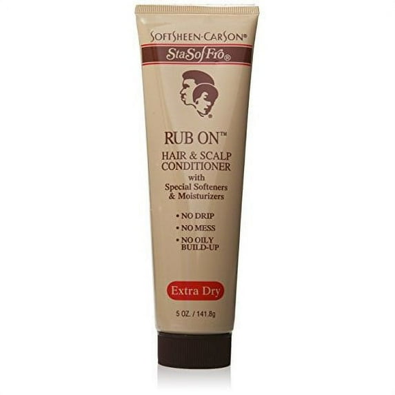 SoftSheen Carson Sta Sof Fro RUB ON Hair & Scalp Conditioner Extra Dry 5 OZ * BEAUTY TALK LA *