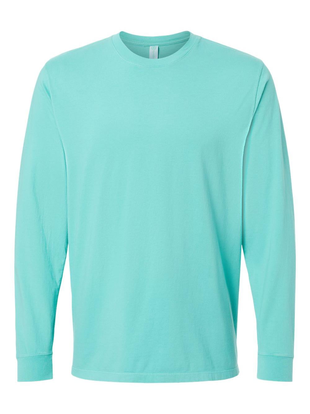 seafoam green long sleeve shirt