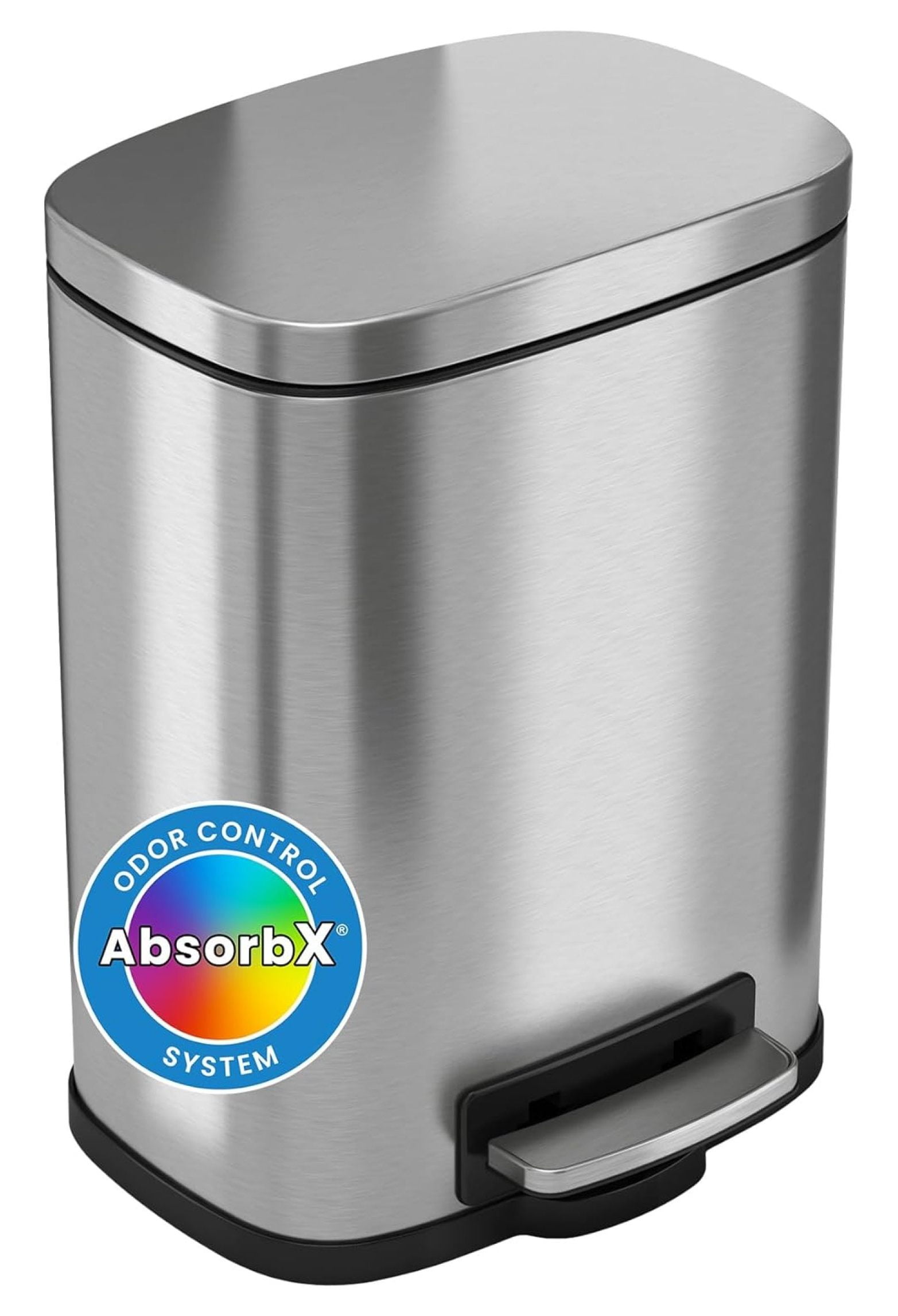 SoftStep 1.32 Gallon Small Step Pedal Trash Can with AbsorbX Odor