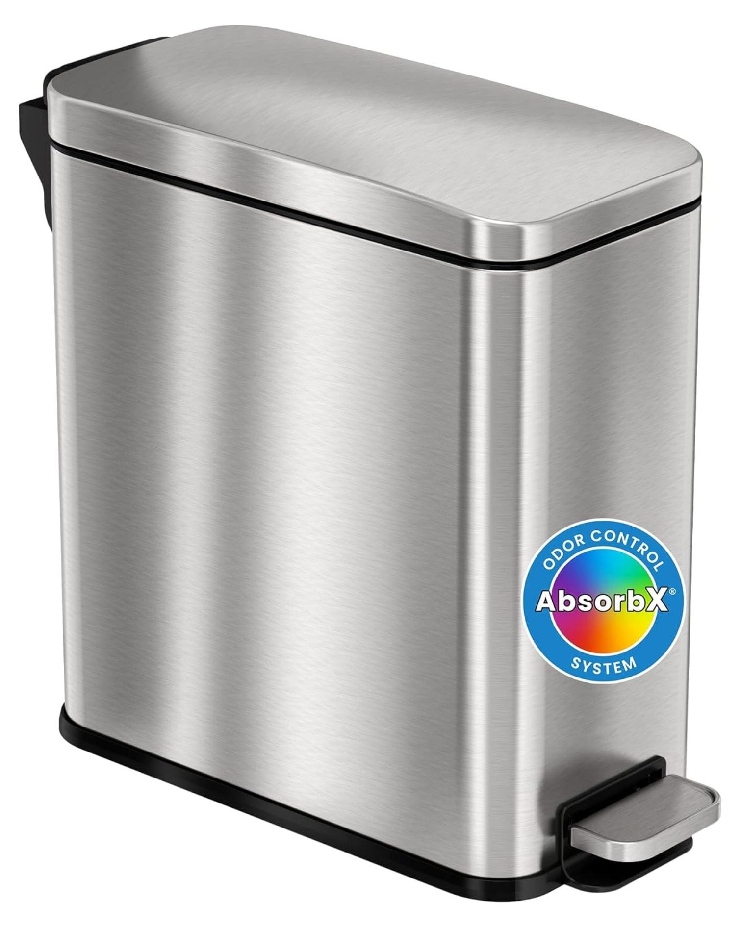 SoftStep 3 Gallon Small Step Pedal Stainless Steel, 11 Liter Bathroom