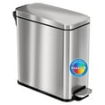 SoftStep 3 Gallon Small Step Pedal Stainless Steel, 11 Liter Bathroom