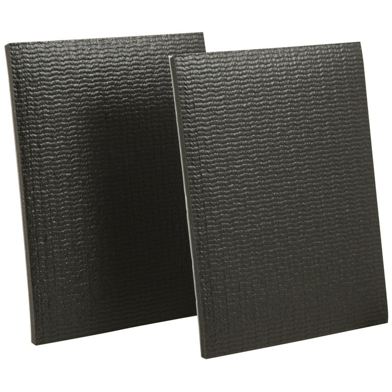 SoftTouch Self-Stick Non-Slip Surface Grip Pads - 2 Pieces, 4 x 5 Sheet - Blac