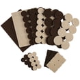 thumbnail image 1 of SoftTouch Assorted Self-Stick Felt Furniture Pads - Protect Surfaces from Scratches & Damage, Beige/Brown (140), 1 of 10