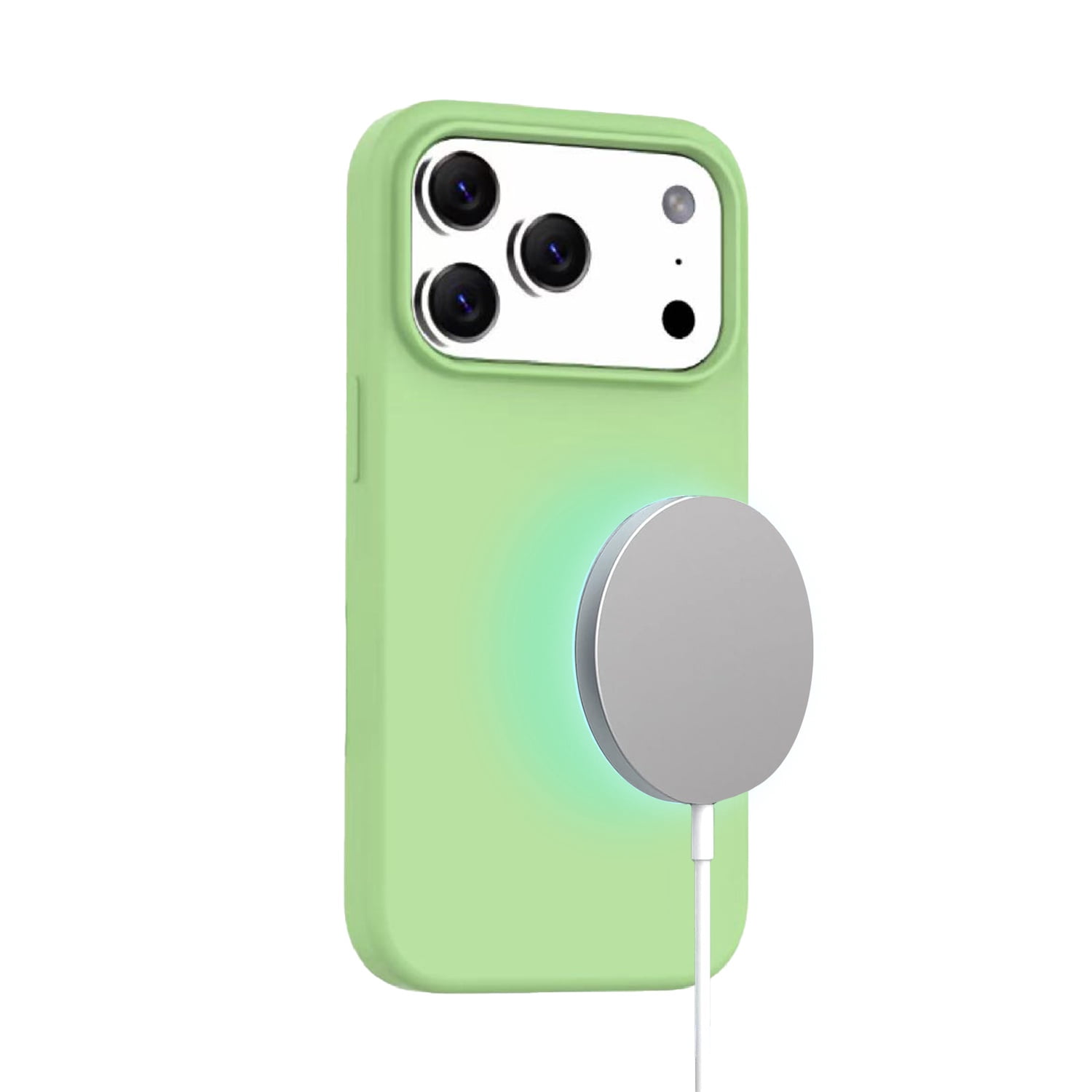 SoftTouch MagSafe Silicone Cover for iPhone 17 Pro - Green