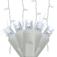 thumbnail image 1 of SoftTwinkle 70 Random Twinkle LED Mini Cool White Icicle Lights, White Wire, Indoor Outdoor Use, 1 of 5