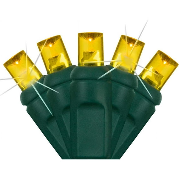 SoftTwinkle Slow Twinkling Christmas Lights, Soft Twinkle String Lights Pulsing Christmas Lights (50 Lights, 17 Ft, Gold)