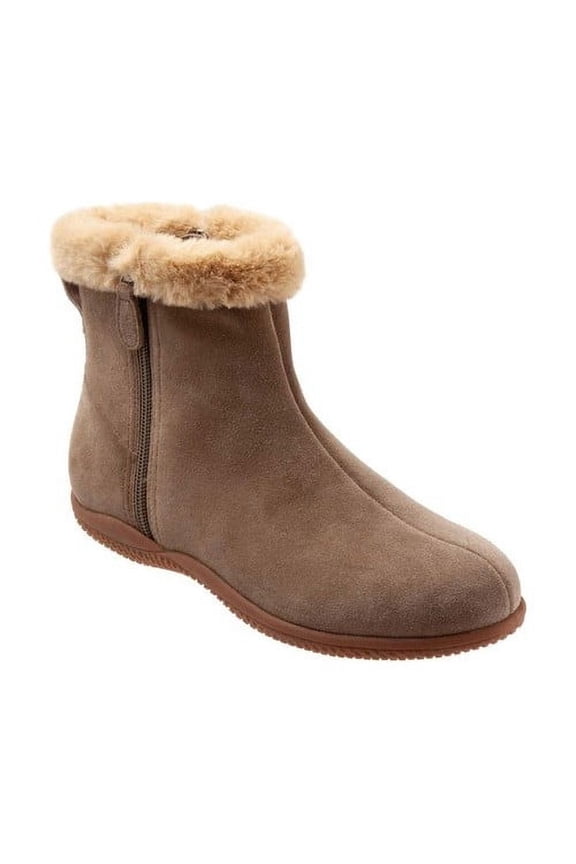 Womens Helena Leather Faux Fur Winter Boots