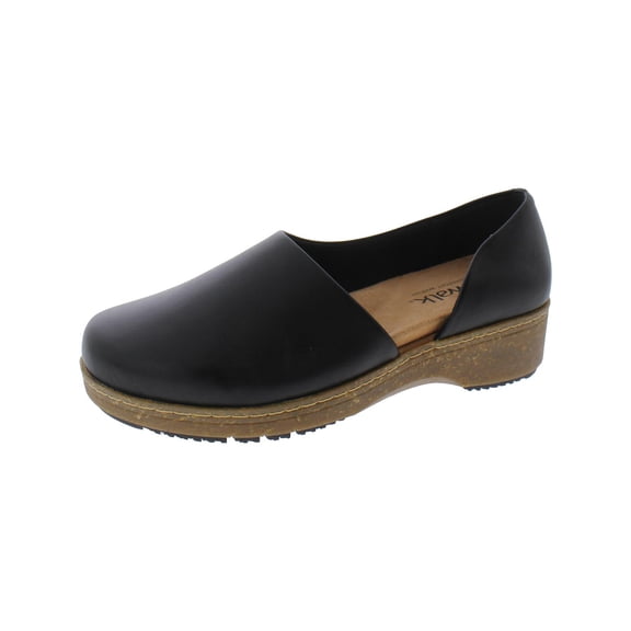 SoftWalk Womens Addie Leather D'Orsay Clogs