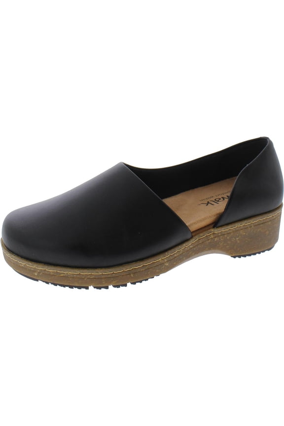 Womens Addie Leather D'Orsay Clogs