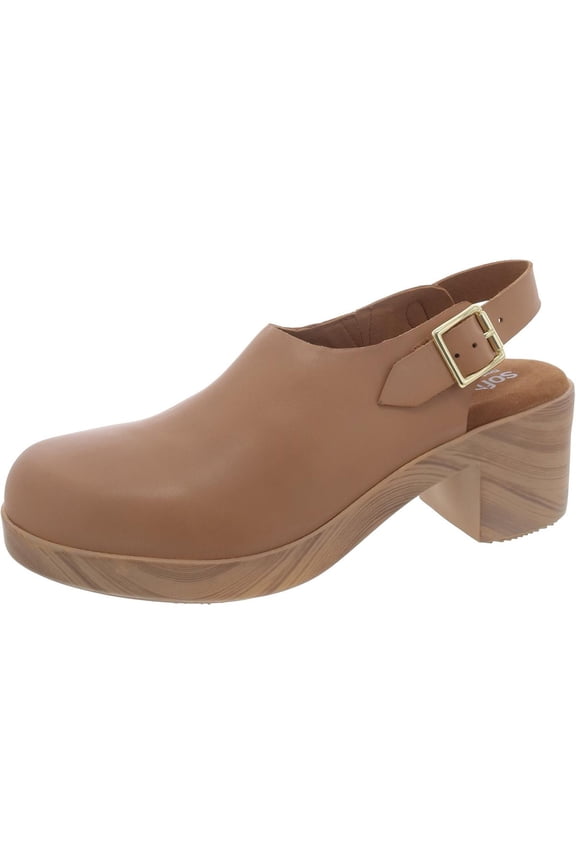 Womens FAIRBANKS Faux Leather Slip On Clogs