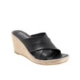 thumbnail image 1 of SoftWalk Womens Hastings Leather Slip On Wedge Sandals, 1 of 3