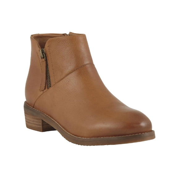 SoftWalk Womens Roselle Leather Slip On Booties