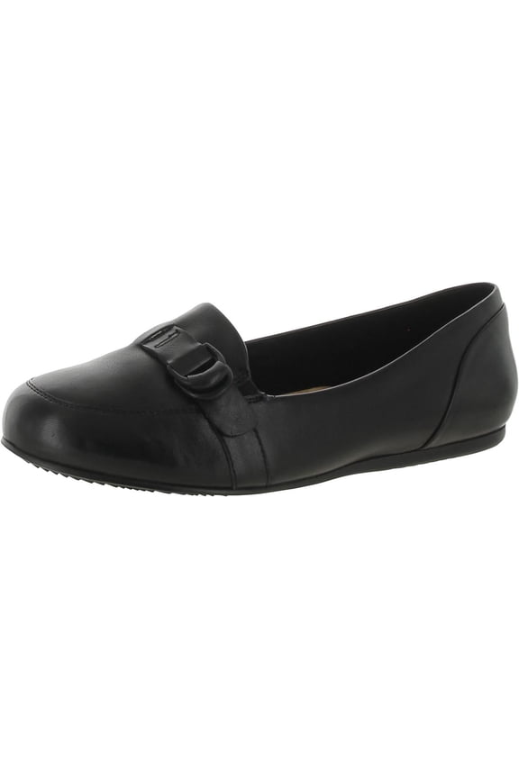 Womens Serra Leather Slip-On Loafers