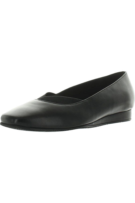 Womens Viana Leather Slip On Ballet Flats