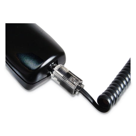 Softalk Rotating 360 Telephone Cord Detangler, Clear/black