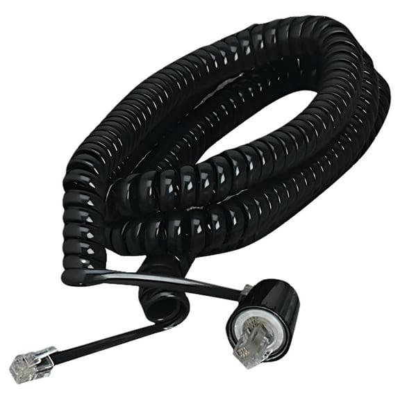 Softalk, SOF03201, Tangle Free Telephone Twisstop Cords, 1, Black