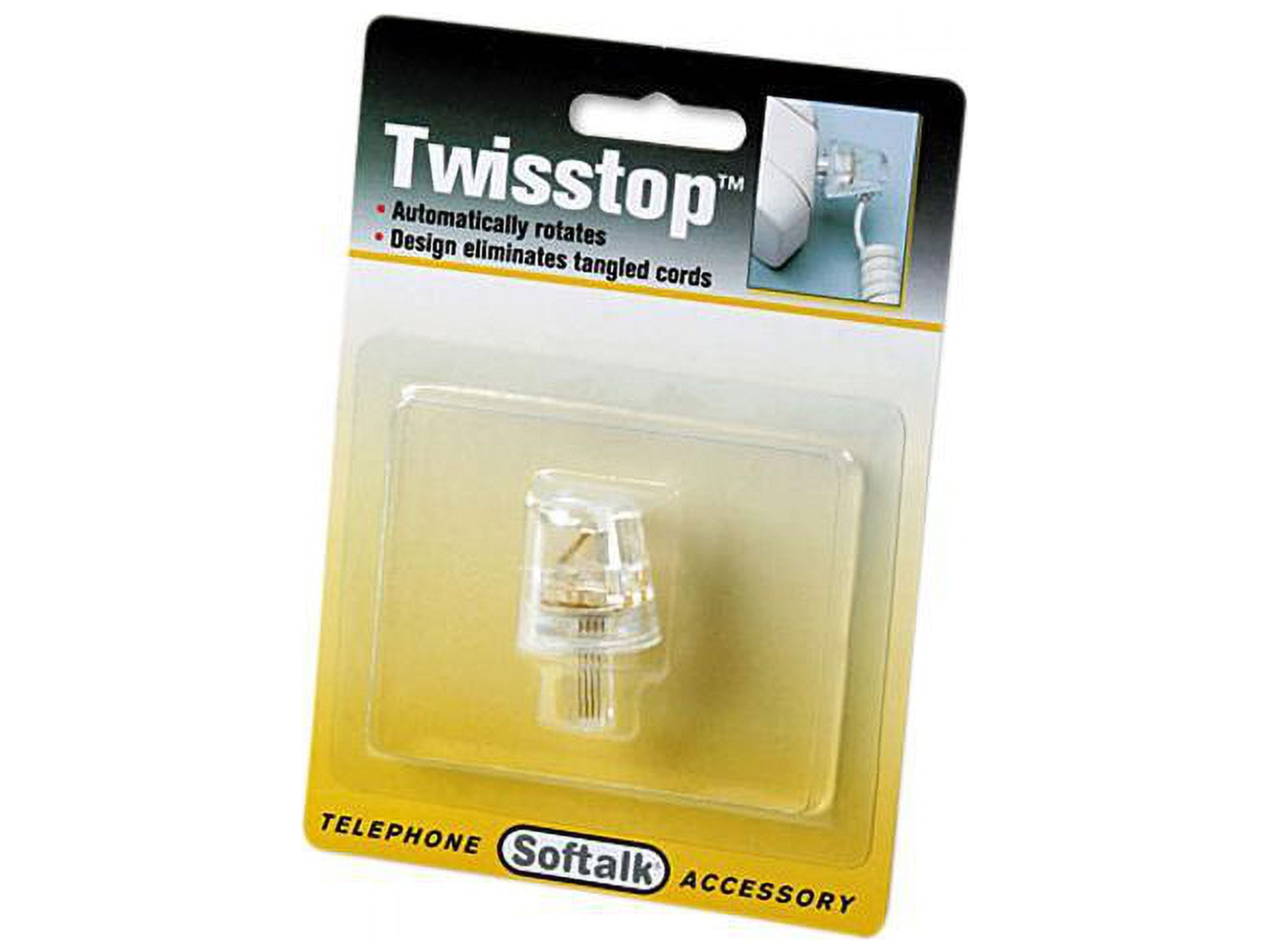 Softalk Twisstop Rotating Phone Cord Detangler Clear 1500