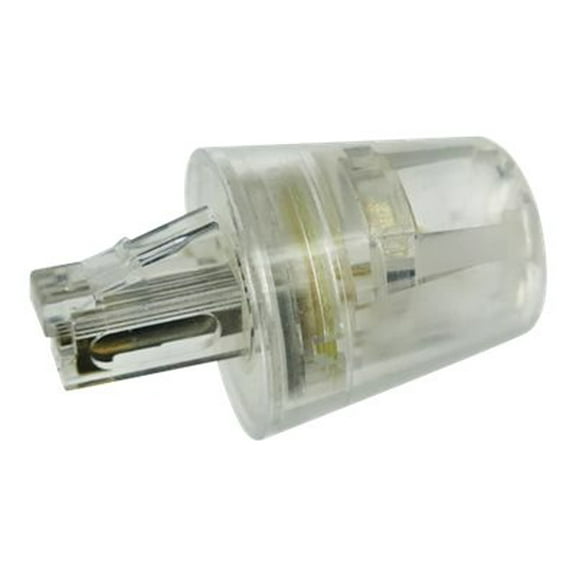 Softalk Telephone Cord Twisstop - 1 Pack - 1 X Rj-11 Male Phone - 1 X Rj-11 Female Phone - Gold-plated Contacts - Clear (SOF1500)