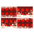 thumbnail image 1 of Softalker Buffalo Plaid Snowflakes Winter Placemats Set of 4, 12x18 Inch Christmas Table Mats for Party Kitchen Dining Decoration, 1 of 7