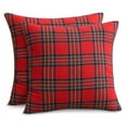 thumbnail image 1 of Softalker Pack of 2 Christmas Pillow Covers Zippered 18 X 18 Square Pillow Cases for Couch, Patio, Christmas Decoration, 1 of 7