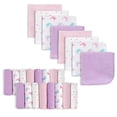 thumbnail image 1 of Softan Baby Washcloths 24-Pack, 9"×9", Pink Whale Print, Ultra-Soft & Absorbent, Newborn Bath & Face Cloth, Shower Gift, 1 of 6