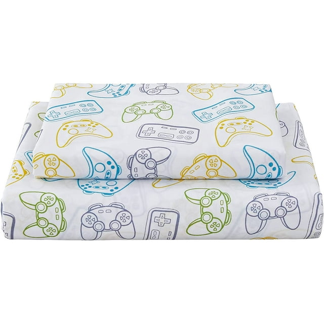 Softan Bed Sheet Set for Kids Boys, Twin Size Kids Sheets Microfiber