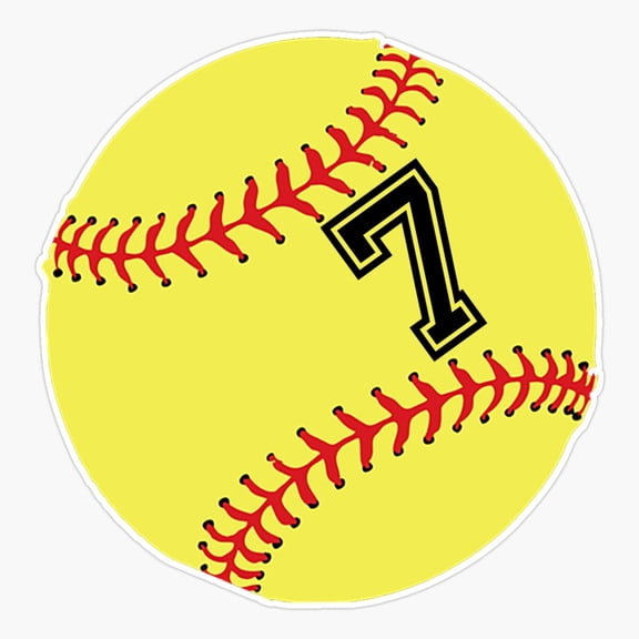Softball Active Sport Everyday Decor Art Fresh Style Vinyl Sticker