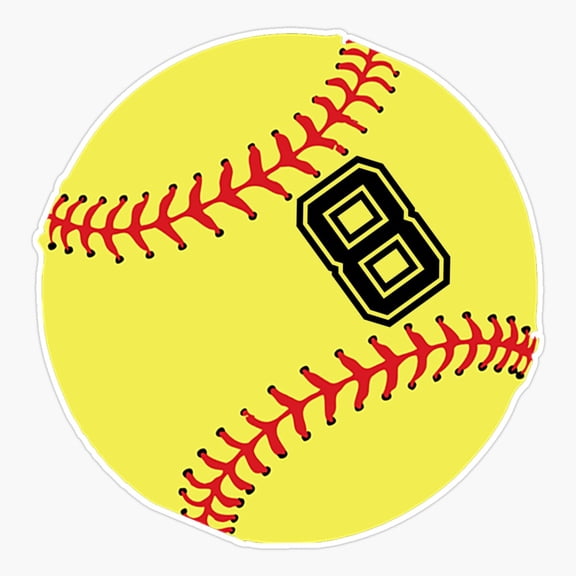 Softball Active Sport Everyday Decor Art Fresh Style Vinyl Sticker