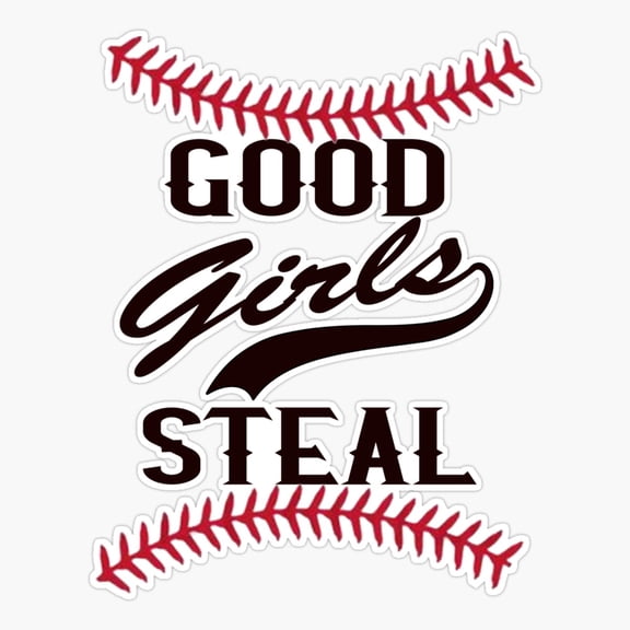 Softball Active Sport Everyday Decor Art Retro Style Vinyl Sticker