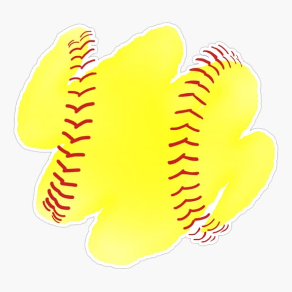 Softball Active Sport Everyday Decor Art Vinyl Sticker