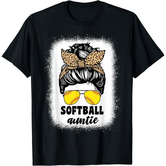 Softball Aunt Auntie For Women Catcher Pitcher Pitching Fun T-Shirt