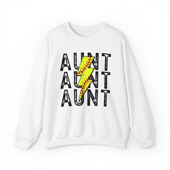 Softball Aunt Sweatshirt, Gifts, Crewneck