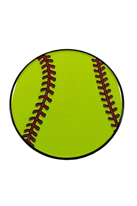 Softball Baseball 1.25" Enamel PinBrooch for Jacket Tote Hand Bag