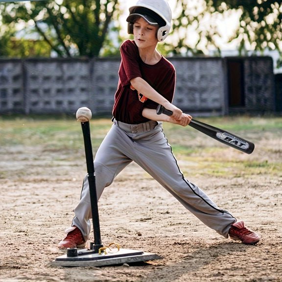 Softball And Baseball Bat for Pickup Games, Metal T-Ball Bat Measuring 28-32 Inches, Suitable for Players of All Abilities, Perfect for Baseball Fans, Featuring a Comfortable Grip And Durable Build