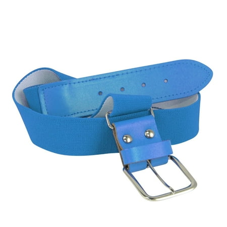 TCK Youth Baseball & Softball Belt – Adjustable Elastic – Columbia Blue, Youth