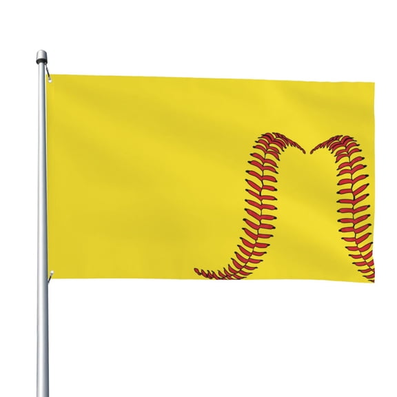 Softball Baseball Flag 4x6 Ft Big Flag For Outdoor Indoor Office Workplace Home Garden
