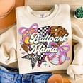 thumbnail image 1 of Softball Baseball Mama Game Day Sweater, Retro Coquette Bow Sports Mom Sweatshirt, 1 of 5