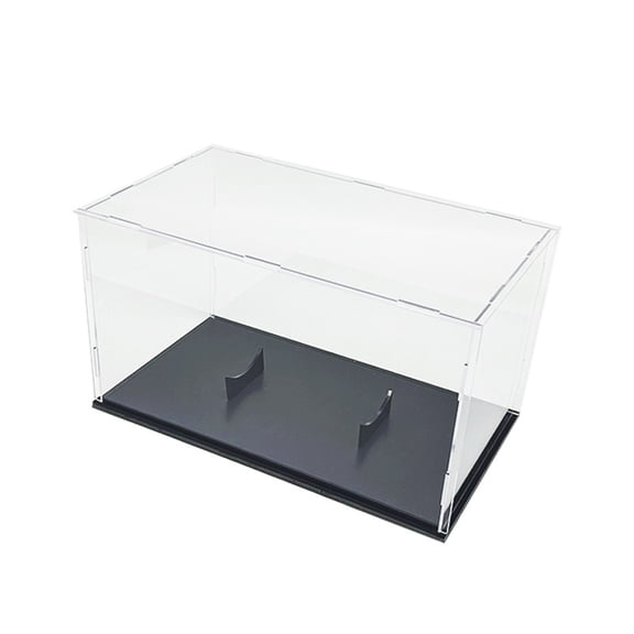 Softball Basketball Holder Box for Organization & Showcases, Football Display Case Acrylics Clear Display Box with Stand