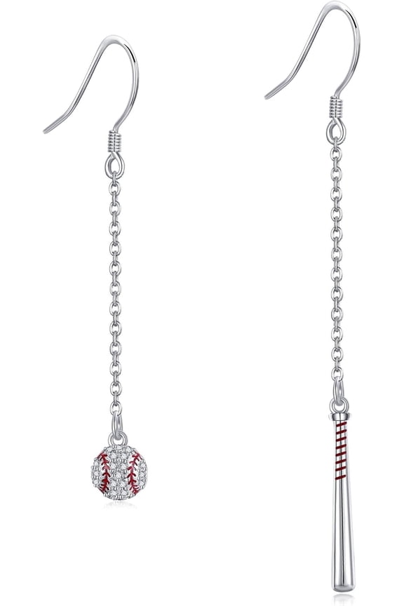 Softball/Basketball/Soccer/Baseball/Volleyball Earrings Sterling Silver Sport Earrings Sport Game Jewelry for Women Player Fan