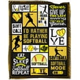 thumbnail image 1 of Softball Blanket 50''''x60'''' Softball Gift Blanket Super Soft Warm and Comfortable Throw Blanket for Fall Winter Spring All Season-1, 1 of 6