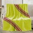 thumbnail image 1 of Softball Blanket Softball Gifts for Teen Girls Fleece Cotton Throw Blankets Sports 50X60 Inch for Bed Couch Sofa (Softball Blanket 1, 40"X50"), 1 of 6