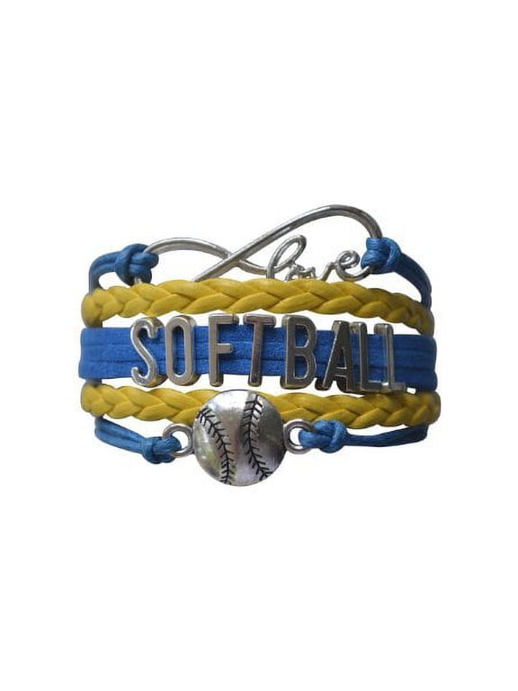 Softball Bracelet- Girls Softball Jewelry - Perfect Softball Player, Softball Teams and Softball Coaches Gitfts