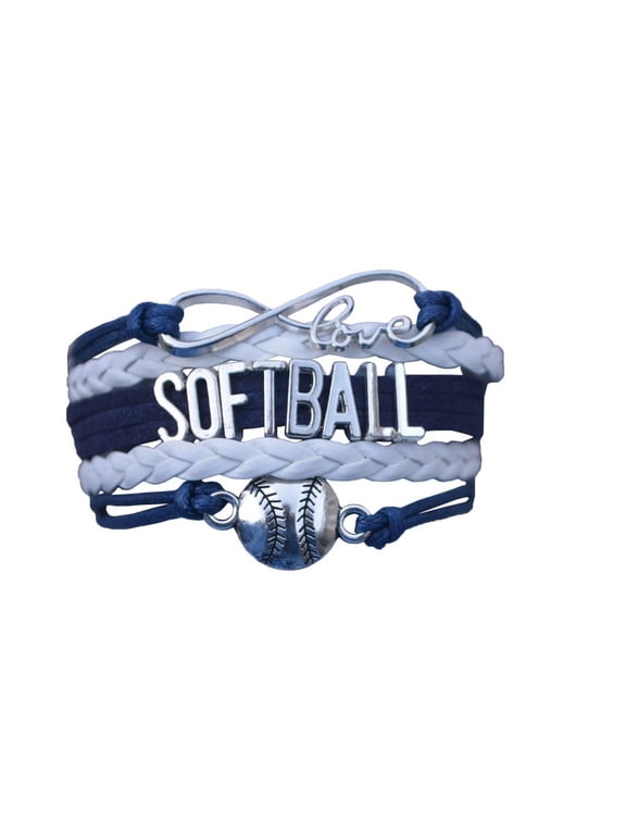 Softball Bracelet- Girls Softball Jewelry - Perfect Softball Player, Softball Teams and Softball Coaches Gitfts