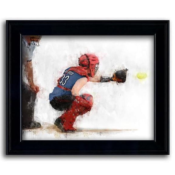 Softball Catcher Personalized Print