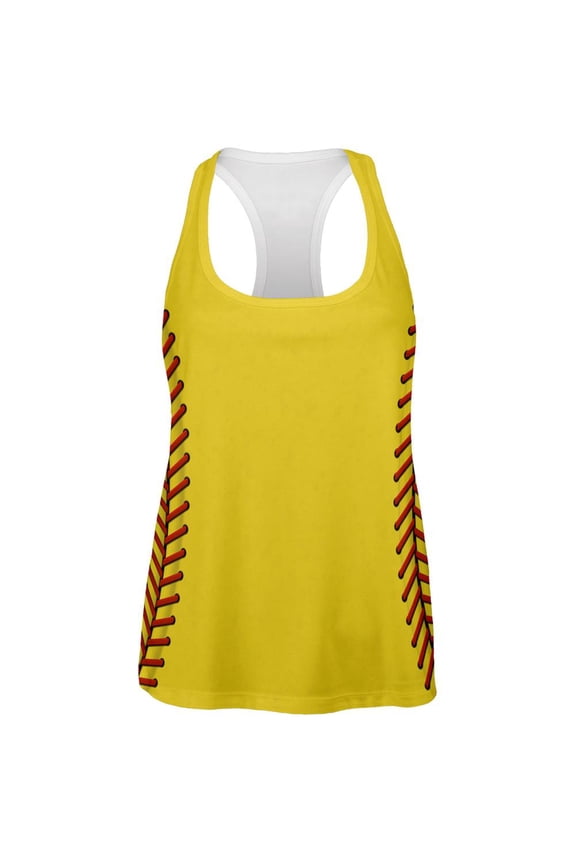 Softball Costume All Over Womens Work Out Tank Top - Small