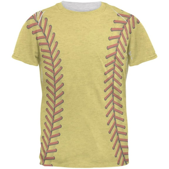 Softball Costume Mens T Shirt Heather White 2XL
